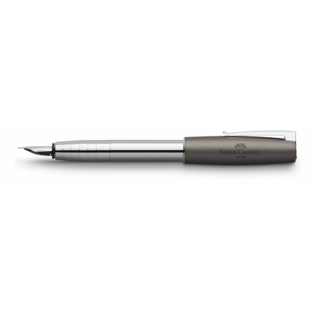 Loom Fountain Pen, Extra Fine, Metallic Grey